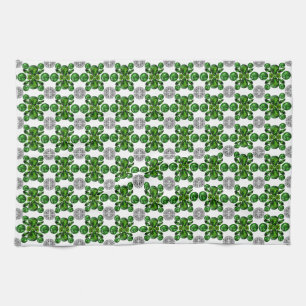 Green Turtle Pattern Geschirrtuch