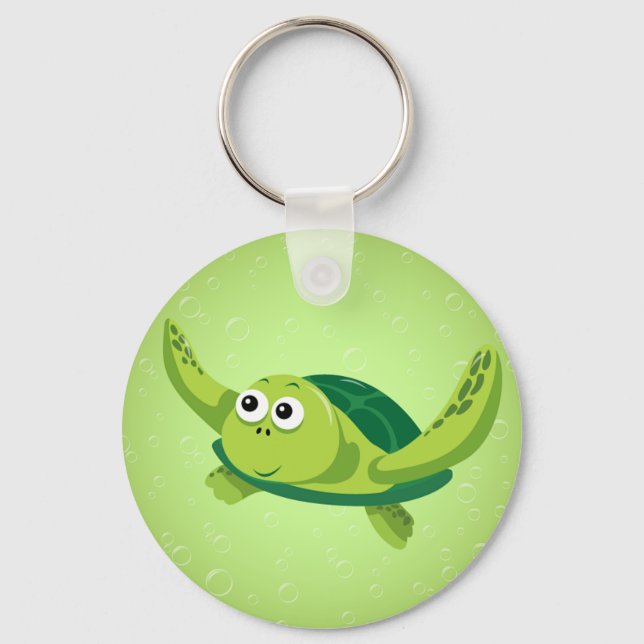 Green Turtle Schlüsselanhänger (Vorderseite)