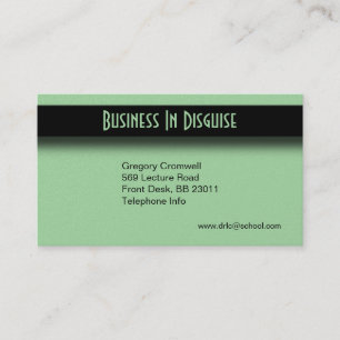 Green Two Side Business Card Visitenkarte