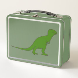 Green Tyrannosaurus Dinosaur Lunch Box