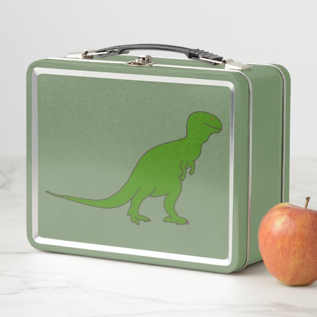 Green Tyrannosaurus Dinosaur Lunch Box (Beispiel)