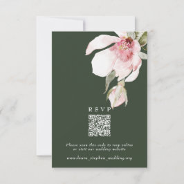 Green UAWG Online QR Code Wedding Website Card Einladung