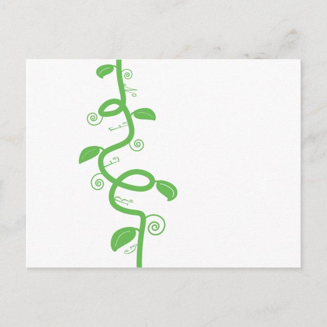 Green und Beanstalk Postkarte (Vorderseite)
