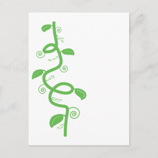 Green und Beanstalk Postkarte