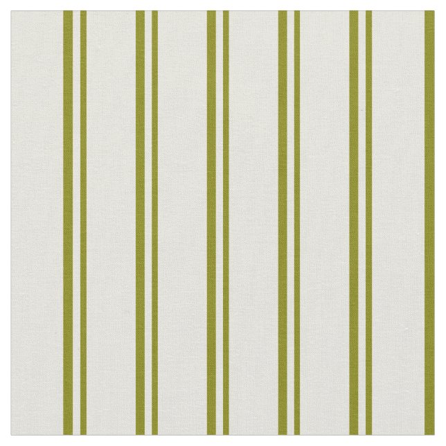 Green und Beige Lines Stoff (Nahaufnahme)