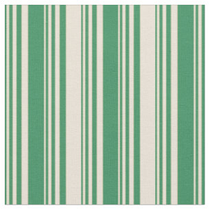 Green und Bisque Cfarbene Lines Stoff