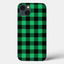 Green und Black Buffalo Karo Gingham Holiday Cas