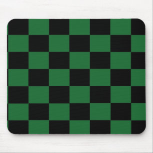 Green und Black Checkered Mousepad