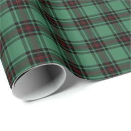 Green und Black Fife District Ancient Tartan Geschenkpapier