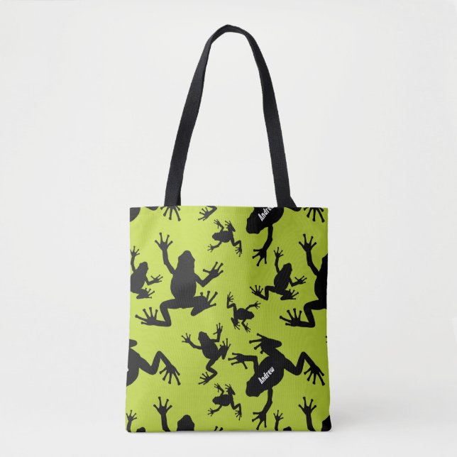 Green und Black Frog Pattern Kids (Vorderseite)