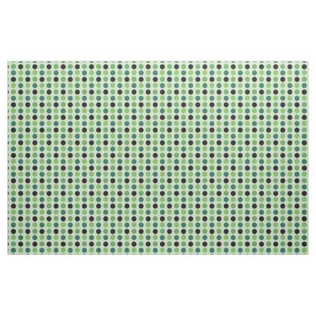 Green und Black Polka Dot Stoff (Yard (91,4 cm))
