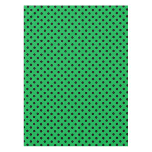 Green und Black Polka Dots Tischdecke