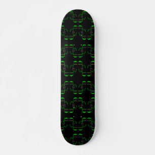 Green und Black Venus Flytrap Skateboard