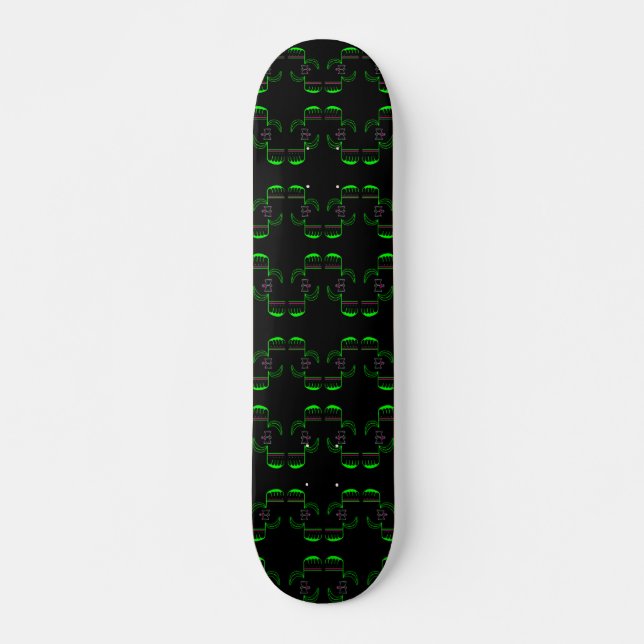 Green und Black Venus Flytrap Skateboard (Vorne)