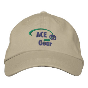 Green und Blue Ace Gear bestickt Hat Bestickte Kappe