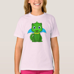 Green und Blue Chibi Dragon T-Shirt