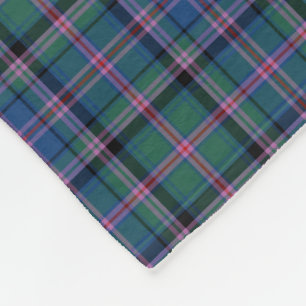 Green und Blue Clan Cooper Scottish Tartan Fleecedecke