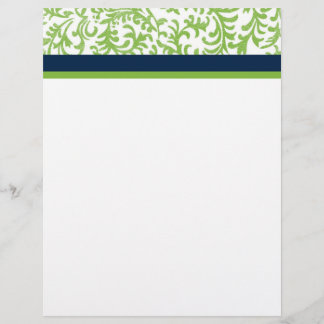 Green und Blue Floral Muster