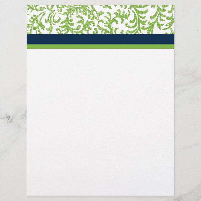 Green und Blue Floral Muster (Vorderseite)