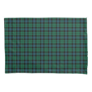 Green und Blue MacKay Clan Scottish Tartan Kissenbezug