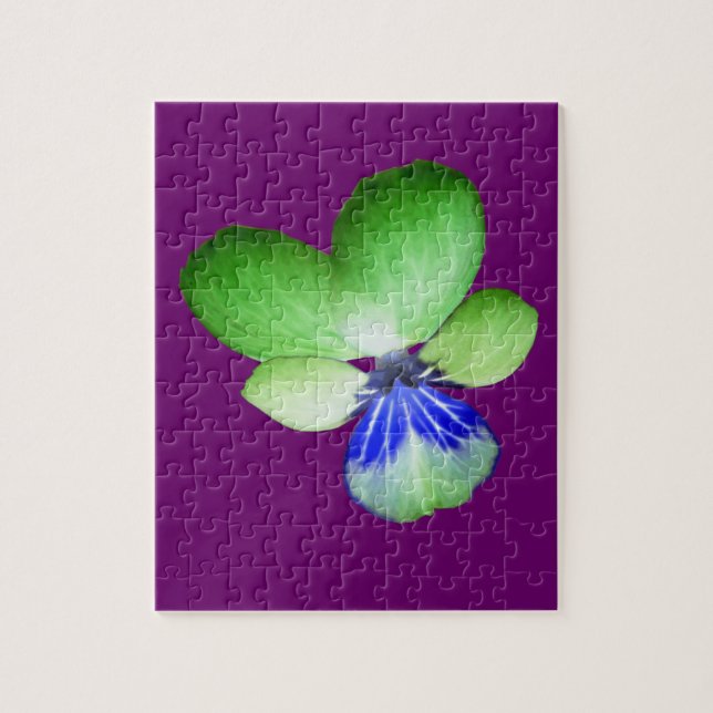 Green und Blue Pansy Puzzle (Vertikal)