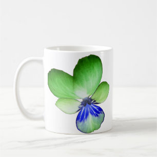 Green und Blue Pansy Tasse