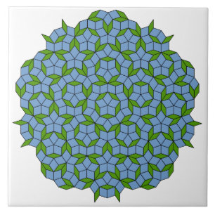 Green und Blue Penrose Rhombus Muster Fliese