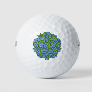 Green und Blue Penrose Rhombus Muster Golfball