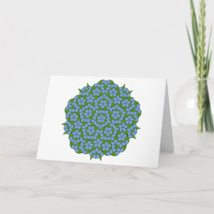 Green und Blue Penrose Rhombus Muster Karte