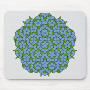 Green und Blue Penrose Rhombus Muster Mousepad