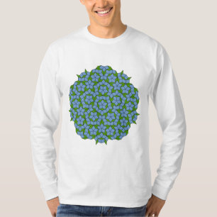 Green und Blue Penrose Rhombus Muster T-Shirt