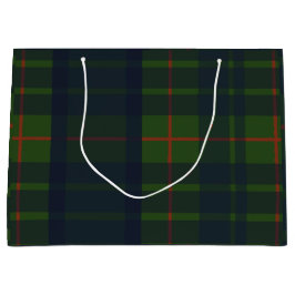 Green und Blue Red Tartan Kariert schottisch Karie Große Geschenktüte