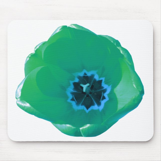Green und Blue Tulip Mousepad (Vorne)
