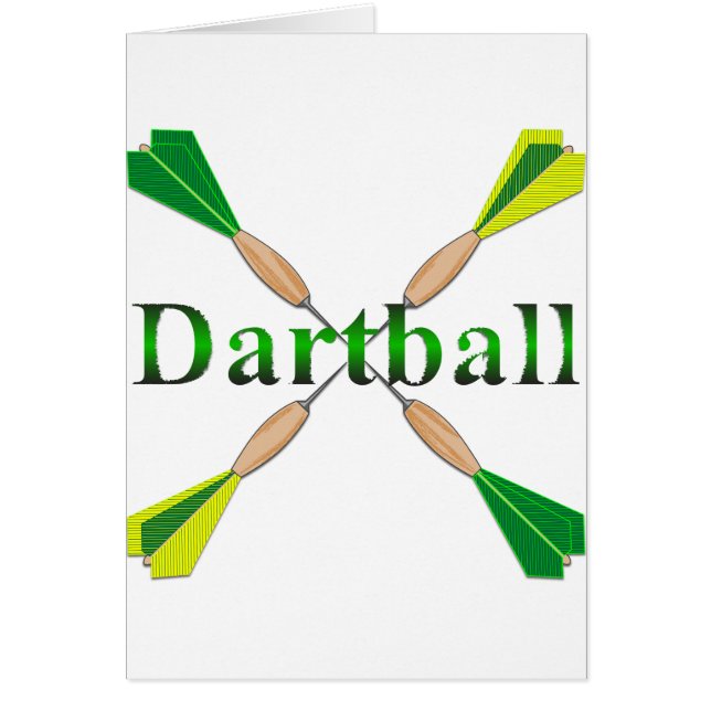 Green und Gold Dartball Darts (Vorne)