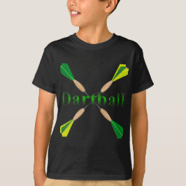 Green und Gold Dartball Darts T-Shirt