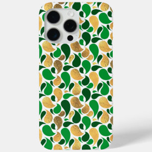 Green und Gold Glitzer Festive Pattern Fusion Case-Mate iPhone Hülle