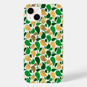 Green und Gold Glitzer Festive Pattern Fusion Case-Mate iPhone 14 Plus Hülle