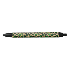 Green und Gold Leopard Print Kugelschreiber