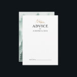 Green und Gold Mountain Wedding Advice Card Hinweiskarte<br><div class="desc">Diese grüne und goldene Hochzeitsberatungskarte ist perfekt für Ihre elegante Hochzeit im Bohoburwald. Mit einer rustikalen smaragdgrünen Aquarelllandschaft mit Bäumen,  Vögeln und Highlights von Goldfolie. Genau das suchen Sie,  um Ihre einzigartige moderne Hochzeit in Urlaubsort zu vollenden.</div>