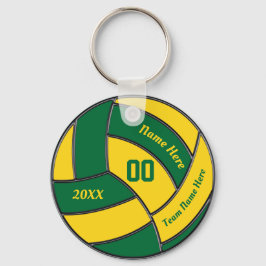 Green und Gold Volleyball Gastgeschenke Schlüssela Schlüsselanhänger