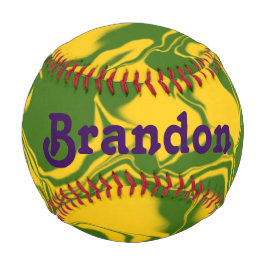 Green und Gold Waves Baseball
