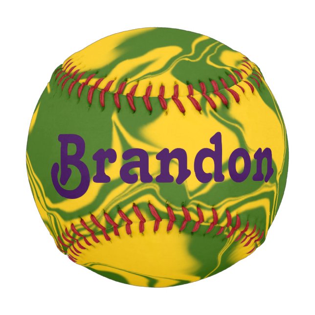Green und Gold Waves Baseball (Vorderseite)
