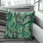 Green und Grey Paisley Pattern Kissen<br><div class="desc">Dieses Design kann durch Auswahl der Option Design bearbeiten personalisiert werden. Sie können auch auf andere Gegenstände übertragen. Kontaktieren Sie mich unter colorflowcreations@gmail.com oder nutzen Sie die Chat-Option oben auf der Seite, wenn Sie dieses Design auf einem anderen Produkt haben möchten oder Hilfe benötigen. Sehen Sie mehr von meinen Designs...</div>