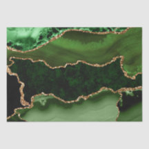 Green und Imitate Gold Glitzer Marble Agate