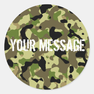 Green und Khaki Camoflage Sticker