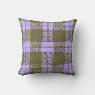Green und Lila Tartan Kariert schottisch, nahtlos Kissen