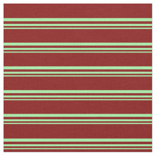 Green und Maroon Stripes/Lines Muster Stoff