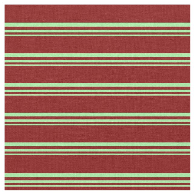 Green und Maroon Stripes/Lines Muster Stoff (Nahaufnahme)
