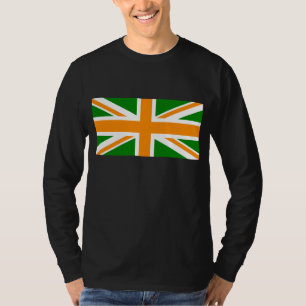Green und Orange Union Jack T-Shirt