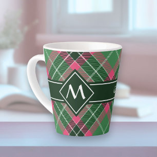 Green und Pink Tartan Milchtasse